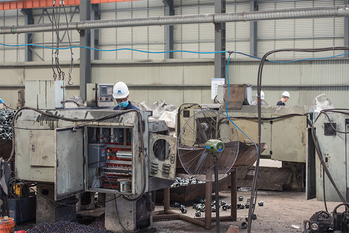 宿州网架配件-锥头加工车间